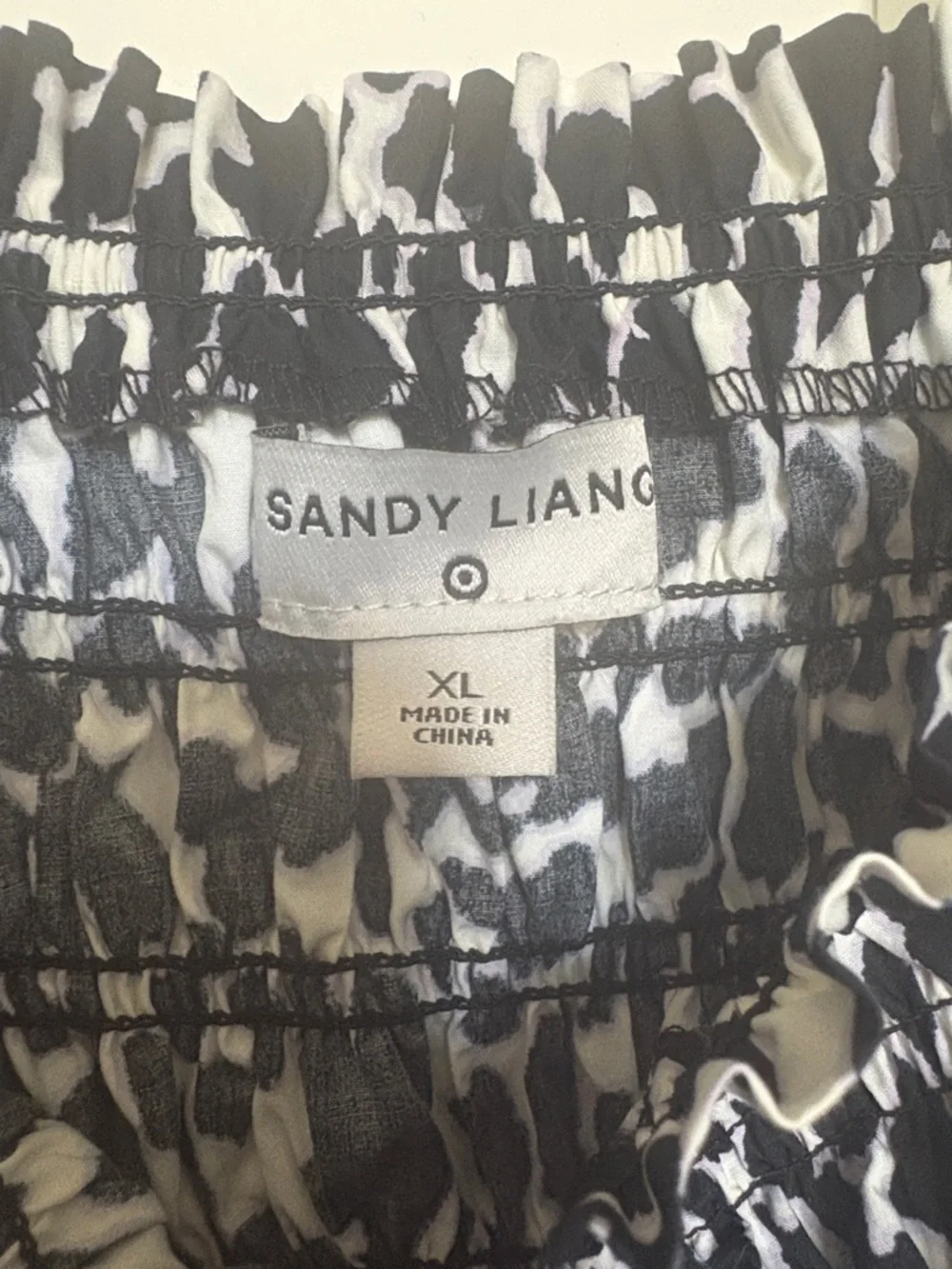 Women’s Black & White Patchwork Sandy Liang for Target Sundress - Picture 2 of 4